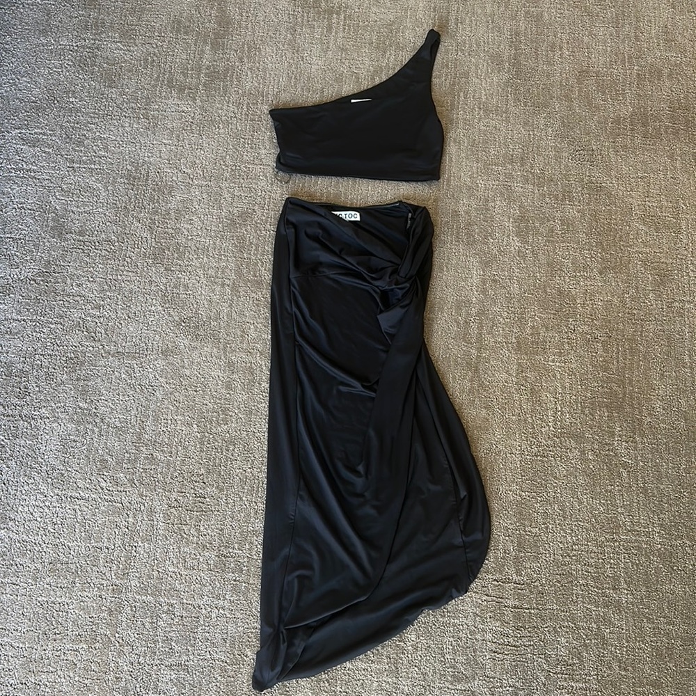 🚫sold🚫 Black skirt and crop set